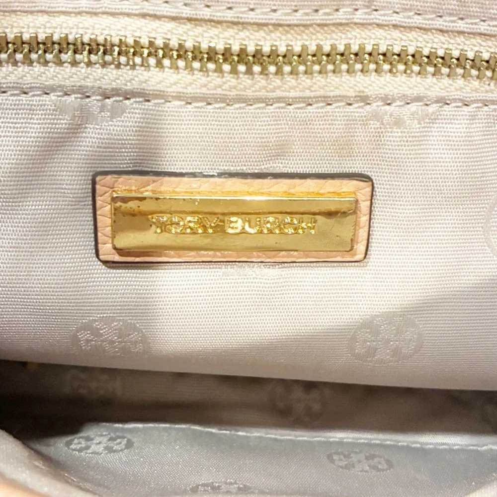 Tory Burch Salmon Pink Leather‎ Thea Fap Crossbody Bag